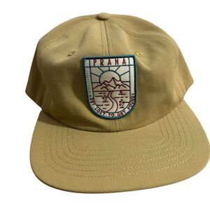 Prana Gazin Patch Hat Nomad “Get Lost to Get Found” Adjustable Snap Back Cap NEW